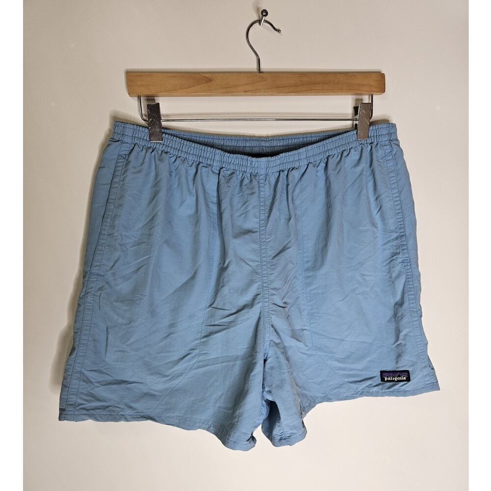 Patagonia Swim Trunks Mens Size L Blue Elastic Waist Pockets Mesh Lined Org